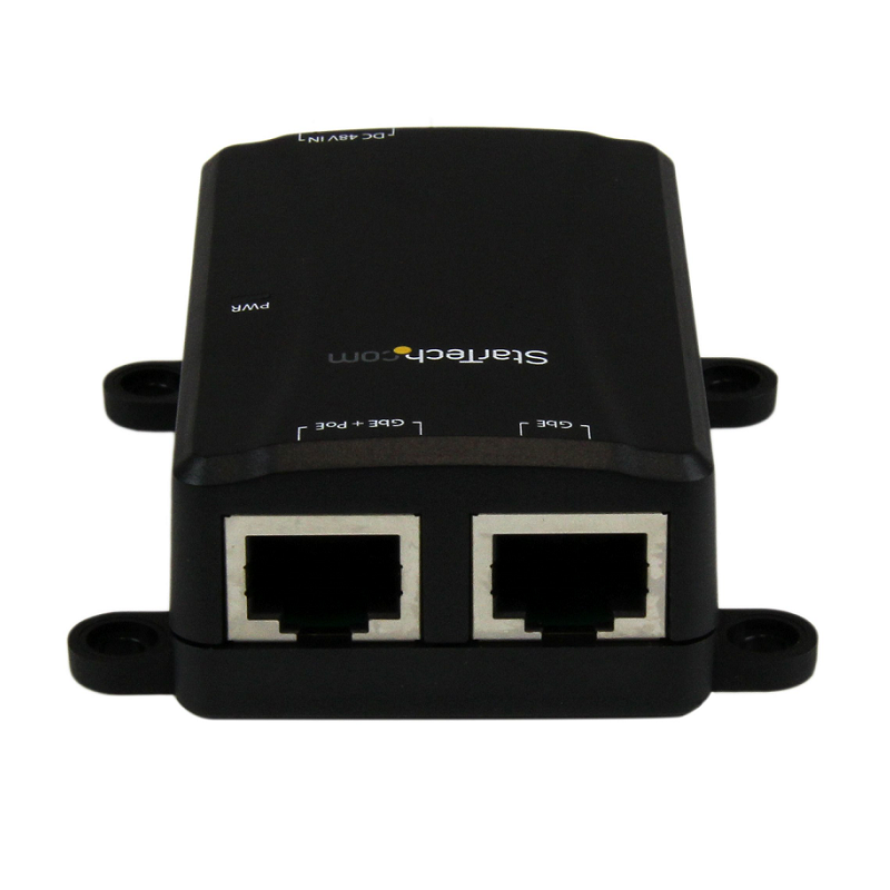 StarTech POEINJ1GW 1-Port Gigabit Midspan - PoE+ Injector - 802.3at and 802.3af